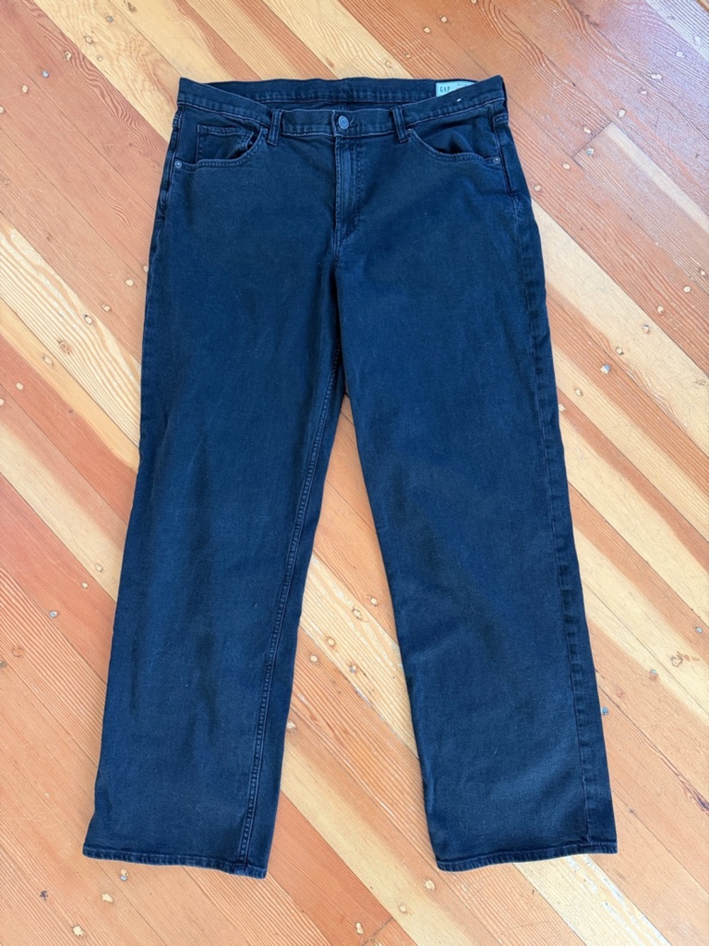 Gap 90s‎ Loose Low Rise Black Denim Jeans 33/16 Tall
